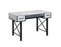 ACME 92797 Settea Computer Desk, Antique White & Black Finish