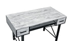 ACME 92797 Settea Computer Desk, Antique White & Black Finish