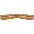 Modway EEI-4797 Mingle 7-Piece Vegan Leather Sectional Sofa