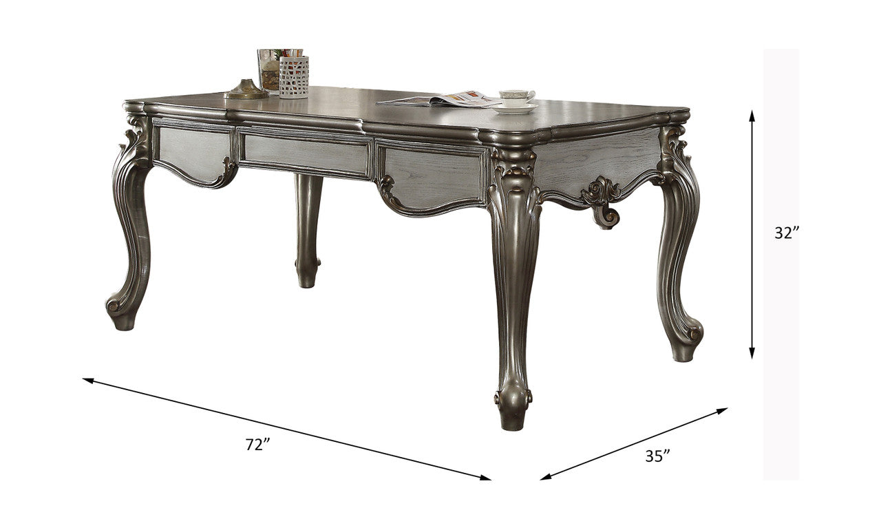 ACME 92820 Versailles Executive Desk (Leg), Antique Platinum  1