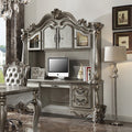 ACME 92824 Versailles Computer Desk & Hutch, Antique Platinum (1Set/2Ctn)