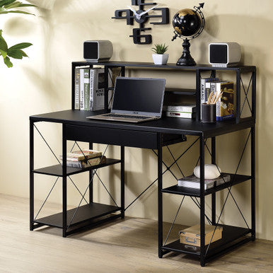 ACME 92877 Amiel Music Recording Studio Desk, Black