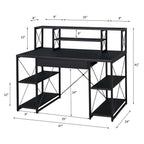 ACME 92877 Amiel Music Recording Studio Desk, Black