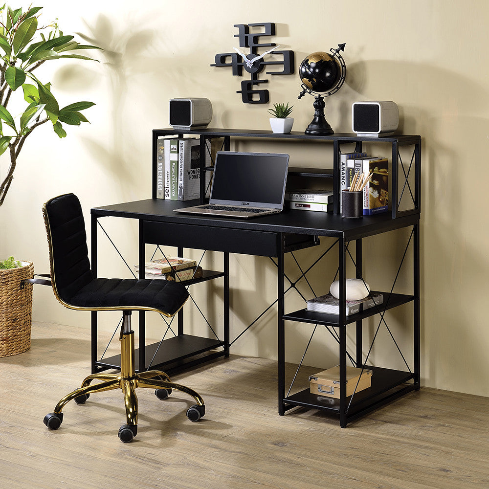 ACME 92877 Amiel Music Recording Studio Desk, Black