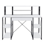 ACME 92879 Amiel Music Recording Studio Desk, White & Black