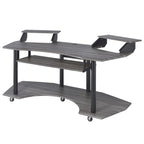 ACME 92890 Eleazar Music Recording Studio Desk, Black Oak