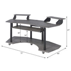 ACME 92890 Eleazar Music Recording Studio Desk, Black Oak