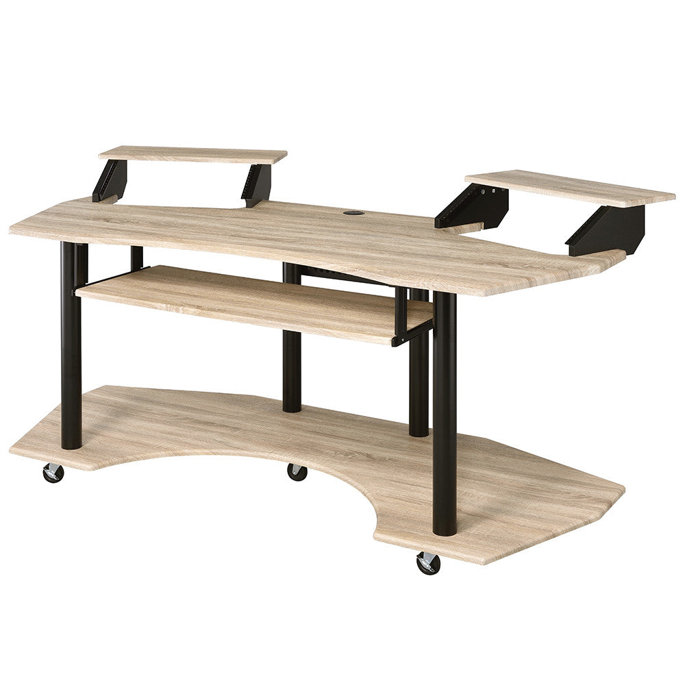 ACME 92892 Eleazar Music Recording Studio Desk, Natural Oak