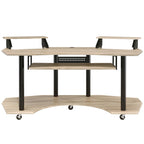 ACME 92892 Eleazar Music Recording Studio Desk, Natural Oak