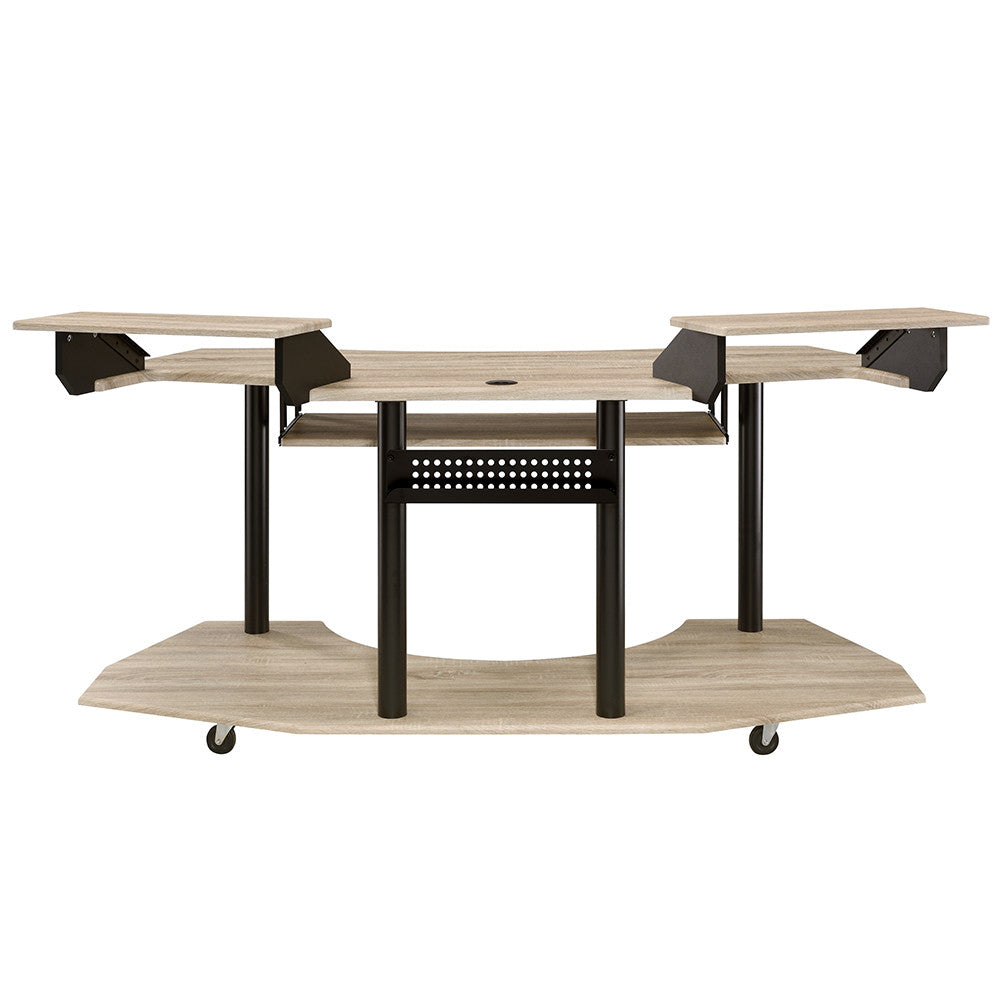 ACME 92892 Eleazar Music Recording Studio Desk, Natural Oak