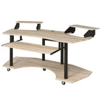 ACME 92892 Eleazar Music Recording Studio Desk, Natural Oak