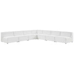 Modway EEI-4797 Mingle 7-Piece Vegan Leather Sectional Sofa
