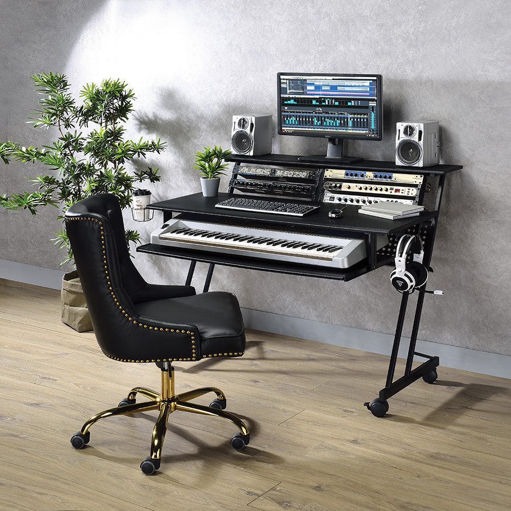 ACME 92900 Suitor Music Recording Studio Desk, Black