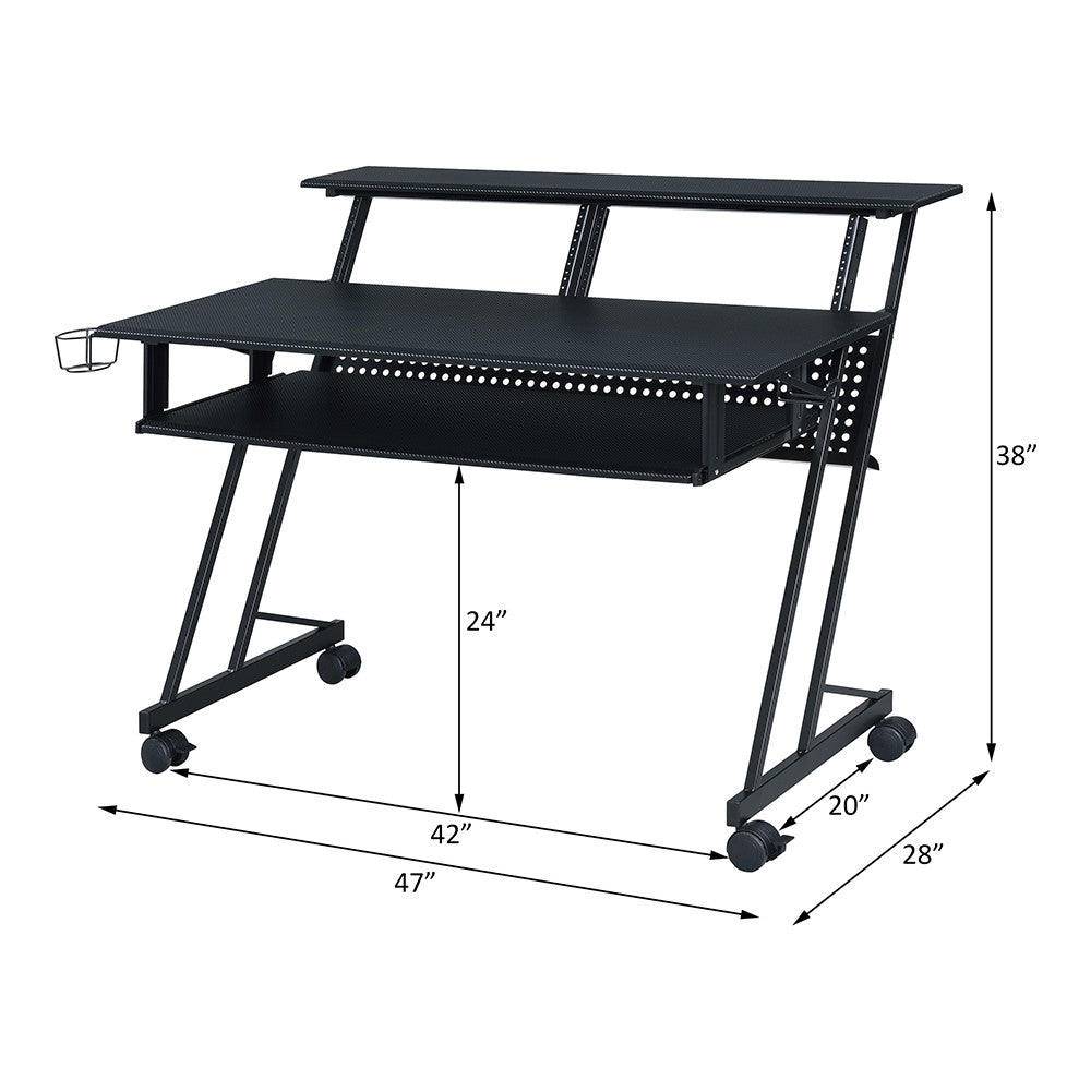 ACME 92900 Suitor Music Recording Studio Desk, Black