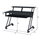 ACME 92900 Suitor Music Recording Studio Desk, Black