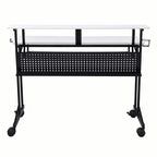 ACME 92902 Suitor Music Recording Studio Desk, White & Black