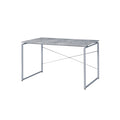 ACME 92905 Jurgen Desk, Faux Concrete & Silver