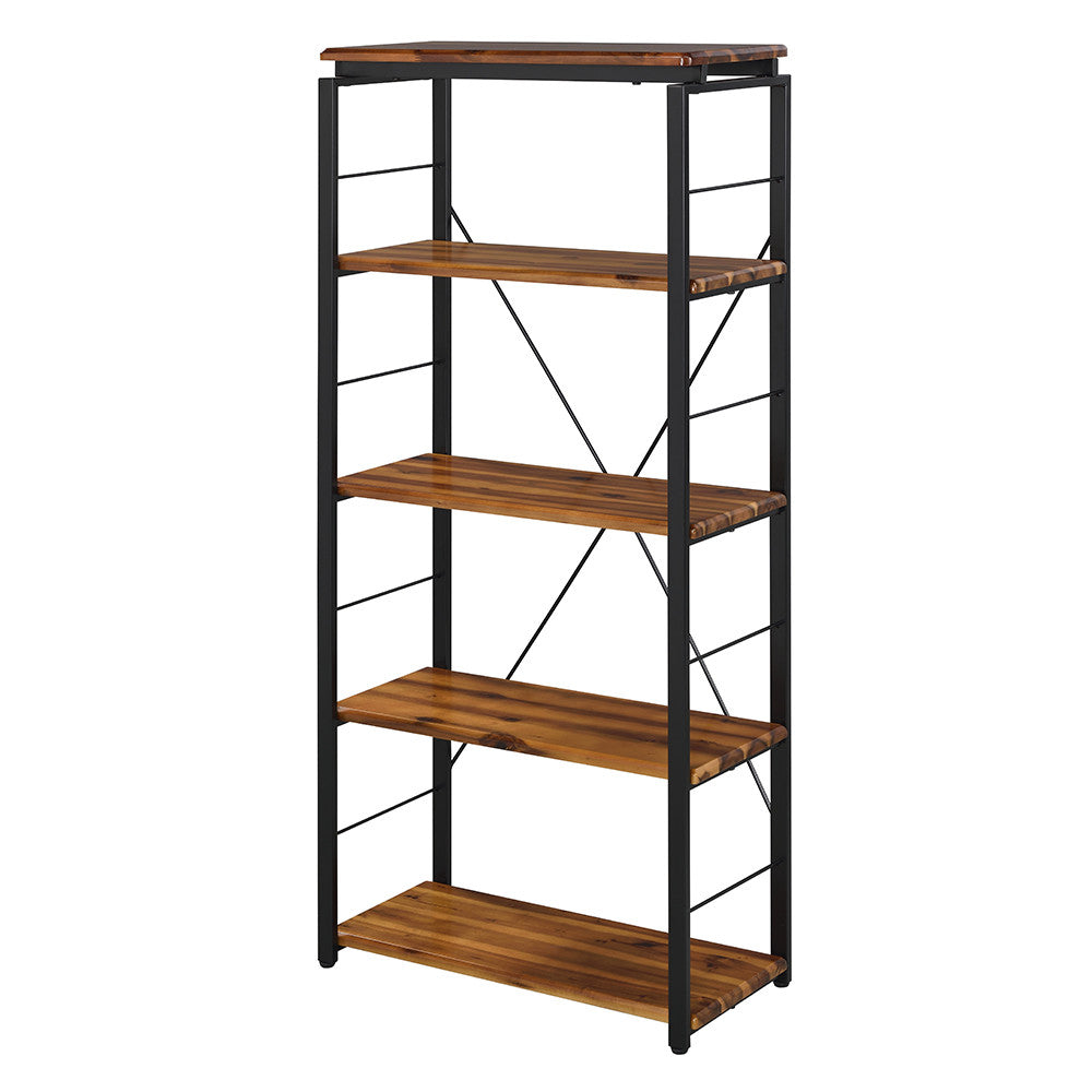 ACME 92912 Jurgen Bookshelf, Oak & Black