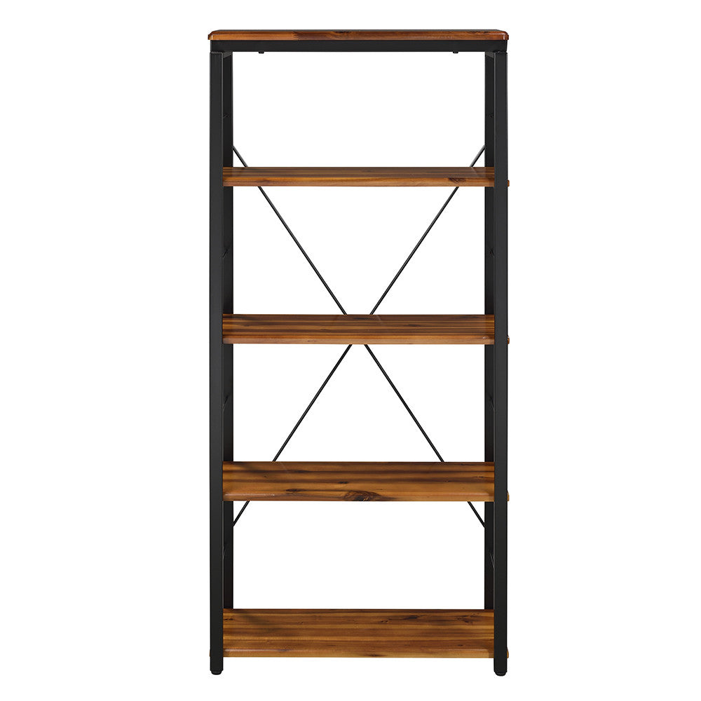 ACME 92912 Jurgen Bookshelf, Oak & Black