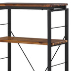 ACME 92912 Jurgen Bookshelf, Oak & Black