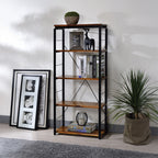 ACME 92912 Jurgen Bookshelf, Oak & Black