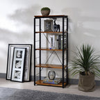 ACME 92912 Jurgen Bookshelf, Oak & Black