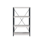 ACME 92917 Jurgen Bookshelf, Antique White & Black