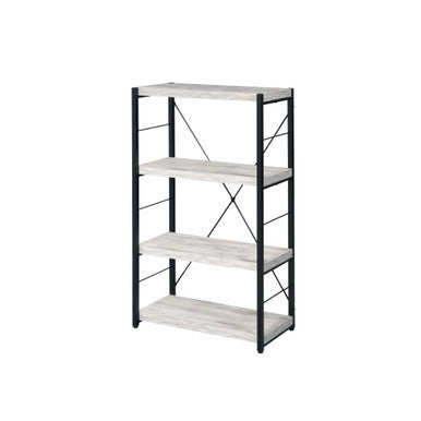 ACME 92917 Jurgen Bookshelf, Antique White & Black