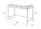 ACME 92975 Canine Writing Desk, Mirrored and Chrome Finish