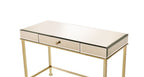 ACME 92977 Canine Writing Desk, Smoky Mirrored and Champagne Finish