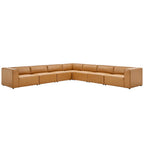 Modway EEI-4798 Mingle 7-Piece Vegan Leather Sectional Sofa
