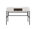 ACME 93090 Verster Built-in USB Port Writing Desk, Natural & Black Finish  1