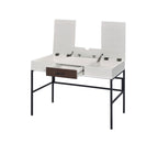ACME 93090 Verster Built-in USB Port Writing Desk, Natural & Black Finish  3