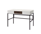 ACME 93090 Verster Built-in USB Port Writing Desk, Natural & Black Finish