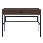 ACME 93092 Verster Built-in USB Port Writing Desk, Oak & Black Finish  2