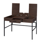 ACME 93092 Verster Built-in USB Port Writing Desk, Oak & Black Finish  3
