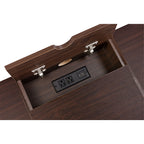 ACME 93092 Verster Built-in USB Port Writing Desk, Oak & Black Finish  4