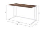 ACME 93094 Tyrese Built-in USB Port Writing Desk, Walnut & White Finish  5