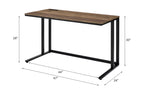 ACME 93096 Tyrese Built-in USB Port Writing Desk, Walnut & Black Finish  5