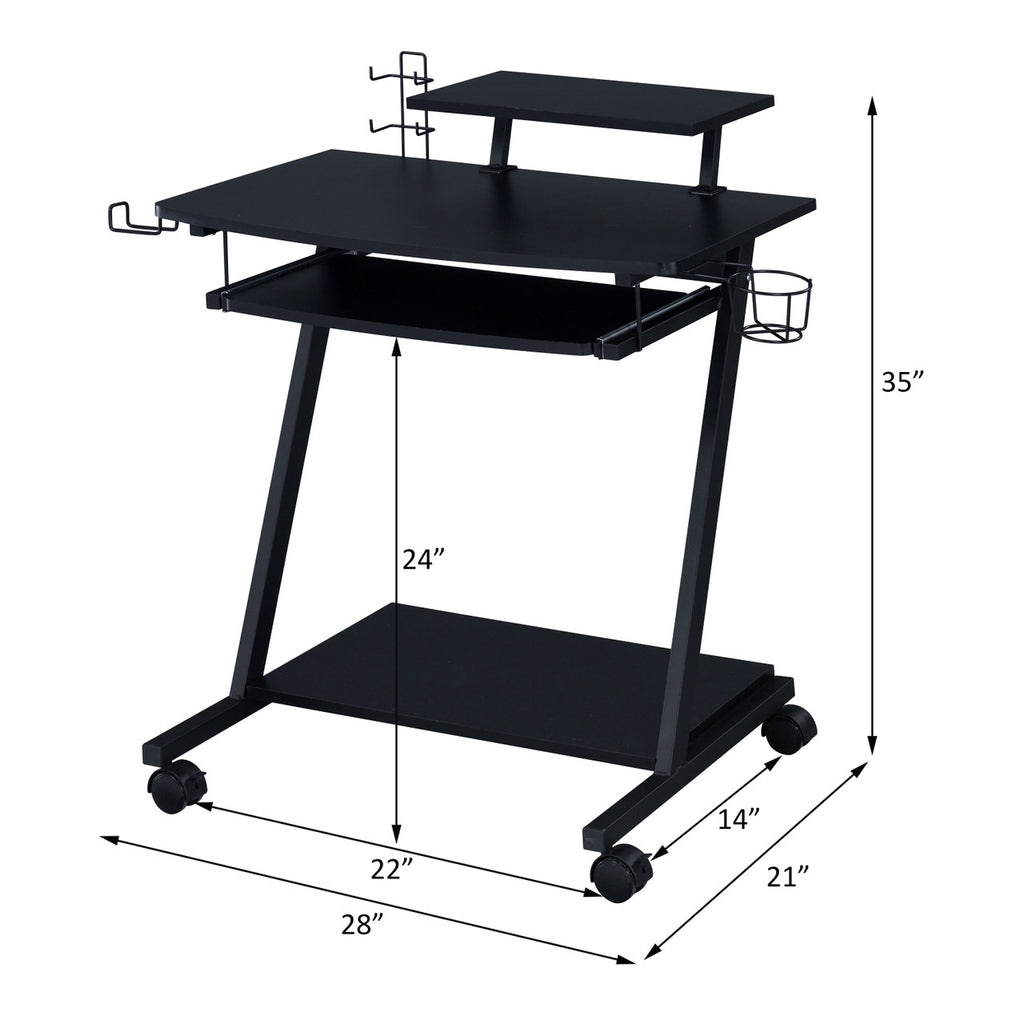 ACME 93127 Ordrees Gaming Table, Black Finish