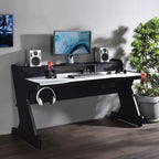 ACME 93129 Bigga Gaming Table, Black & White Finish