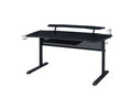 ACME 93132 Vildre Gaming Table with USB Port, Black Finish