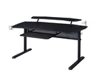 ACME 93132 Vildre Gaming Table with USB Port, Black Finish  1