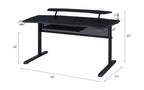 ACME 93132 Vildre Gaming Table with USB Port, Black Finish  6