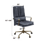 ACME 93165 Tinzud Office Chair, Gray Leather