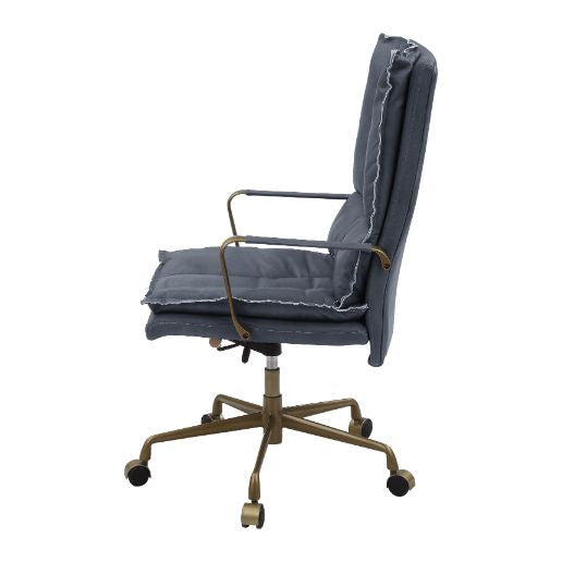 ACME 93165 Tinzud Office Chair, Gray Leather
