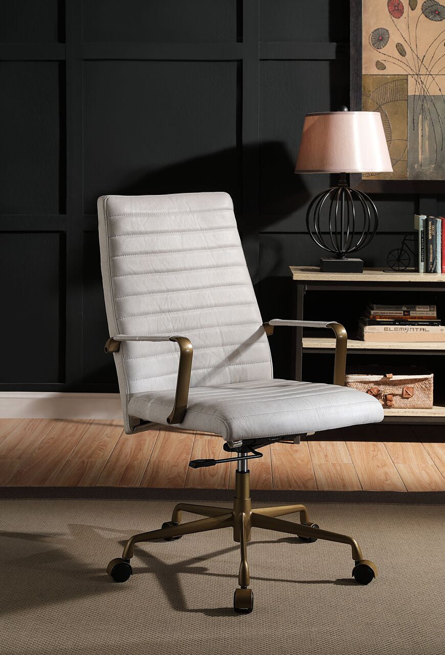 ACME 93168 Duralo White Office Chair  8
