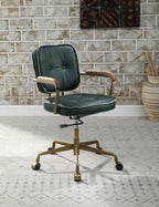 ACME 93171 Siecross Office Chair, Emerald Green Leather
