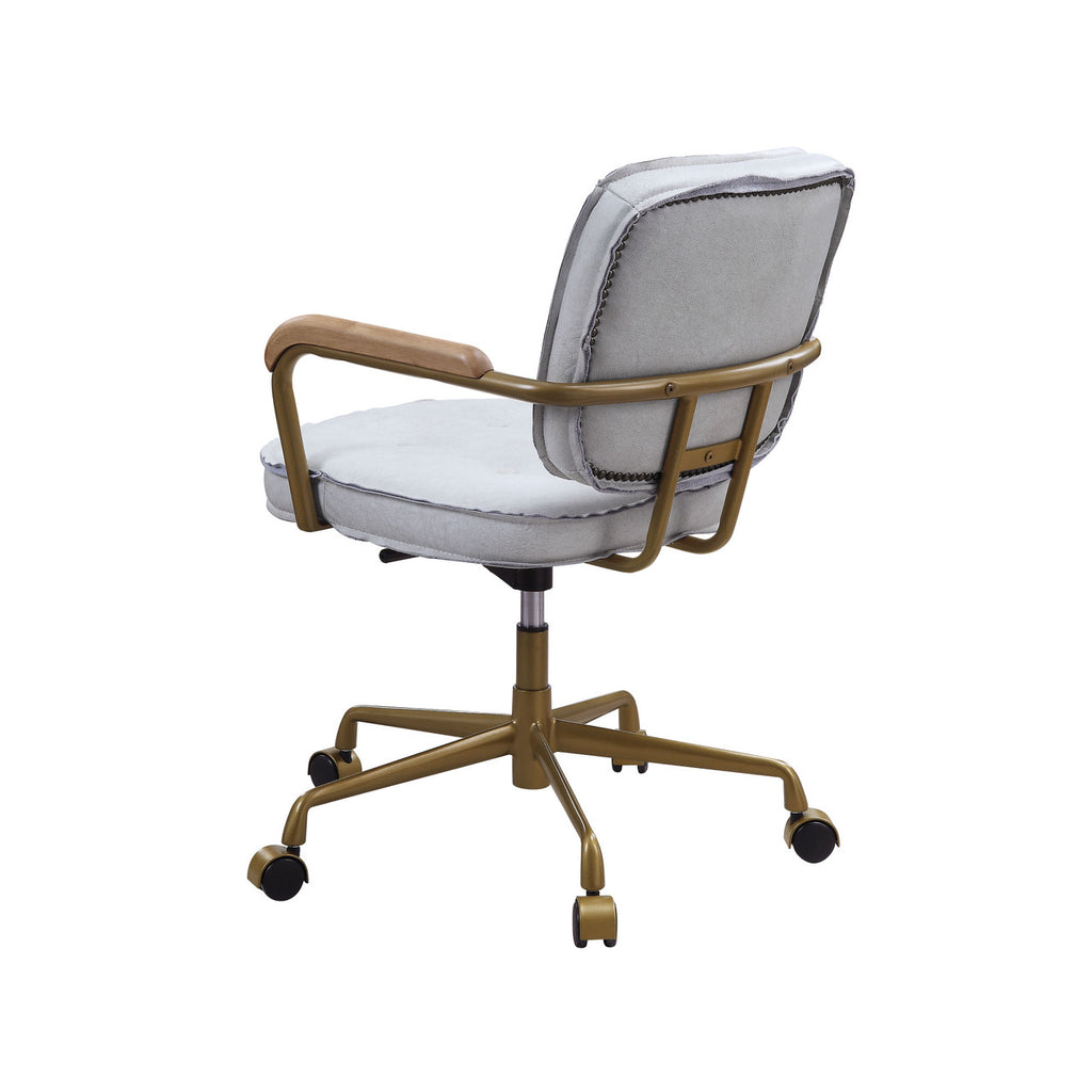 ACME 93172 Siecross White Office Chair  3