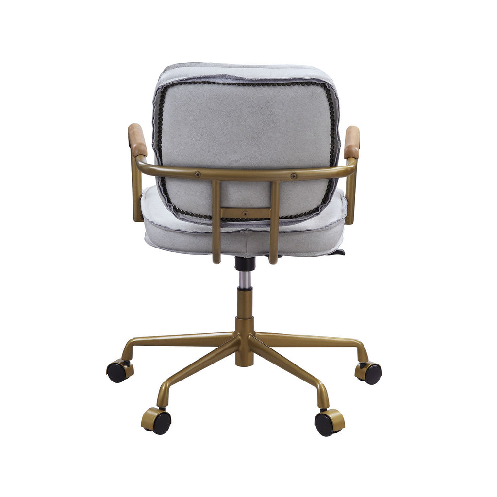 ACME 93172 Siecross White Office Chair  4